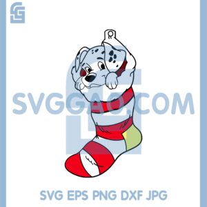 Christmas Sock Dalmatians Svg, Christmas Sock Dalmatians Svg, Dalmatians Svg