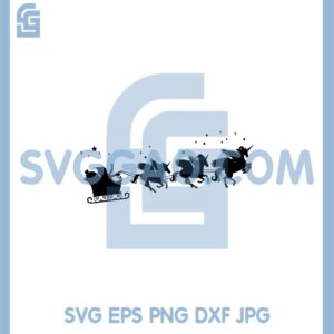 Christmas Unicorn Sleigh Svg, Unicorn Sleigh Svg, Unicorn Reindeer Svg