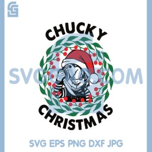 Chucky Christmas Svg, Chucky Hat Santa Svg, Knife Christmas Svg