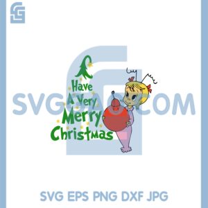 Cindy Lou christmas Tree Svg, Have a very Merry Christmas Svg