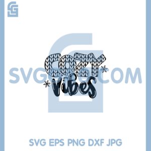 Cozy Vibes Knitting Font Svg, Iron On Print Winter Season Svg, Christmas Svg