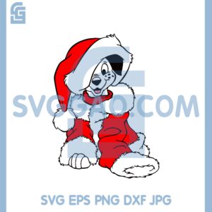 Dalmatian Christmas Svg