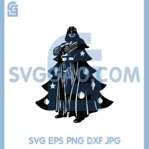 Darth Vader Christmas Tree Svg, Star Wars Chrismas Tree Svg