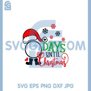 Days Until Christmas Svg, Days Until Snowflakes Svg, Days Until Santa Svg
