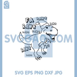 Dinosaur Christmas Hat Svg, T-Rex Christmas Svg, Dinosaur Santa Svg