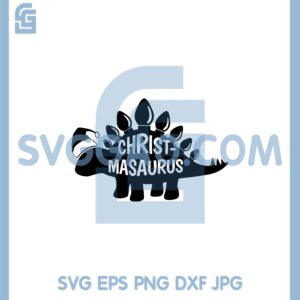 Dinosaur Christmas New Svg, Dinosaur Wearing Santa Hat Svg