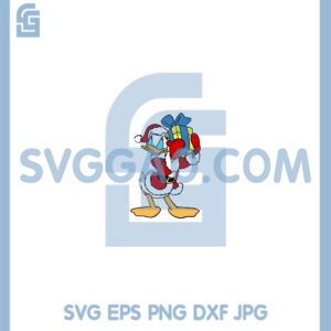 Duck Xmas Santa Christmas Svg, Santa Christmas Svg, Duck Xmas Svg