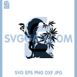 Elf Smoking Weed Svg, Christmas Cannabis Svg, Cannabis Plants Svg