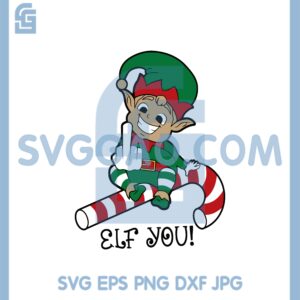 Elff Middle Finger Svg, Elf You Svg, Elf Christmas Svg