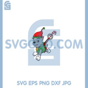 Everest Paw Patrol Christmas Svg, Everest Santa Hat Svg, Christmas Paw Patrol Svg