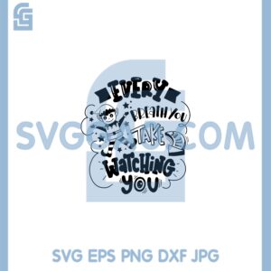 Every Breath You Take I'll Be Watching You Svg, Elf Cute Kids Christmas Svg
