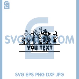 Family Jack and Sally Friends Svg,T he Nightmare Before Christmas Svg