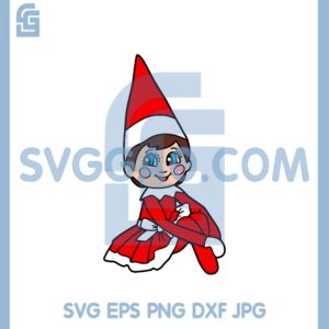 Girl Elf Christmas Svg, Elf Christmas Svg, Doll Elf Svg
