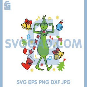 Grinch Christmas Sounds Svg, Grinch Christmas Bells Svg
