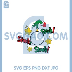 Grinch Christmas Stink Stank Svg, Christmas Stink Stank Svg, Hanging Gift Box Svg