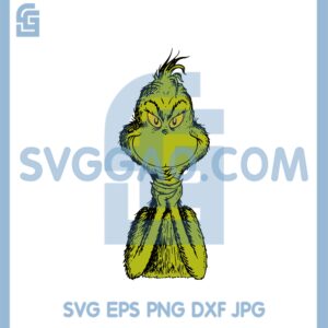 Grinch Hand Cross Svg, Grinch Merry Christmas Svg