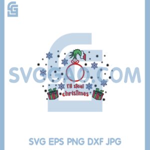 Grinch Hand Holding Starbuck Svg, Christmas Presents Starbuck Svg