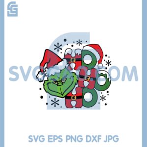 Grinch Ho Ho Ho Santa Svg, Merry Christmas Svg, Ho Ho Ho Svg