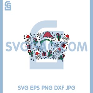 Grinch Hat Christmas Starbucks Svg, Starbucks Christmas Gift Box Svg