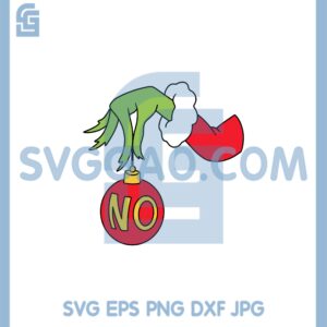 Grinch Hand No Christmas Svg, Christmas Stealer Hand Svg