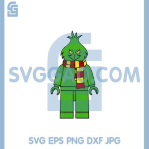 Grinch Robot Christmas Svg, Grumpy Person A Svg, Lego Grinch Svg