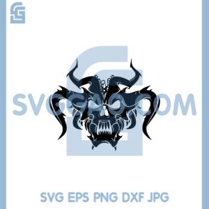 Devil Diablo Demon Skull Svg, Monster Pentagram Satanic Hell Goth Satanist Svg