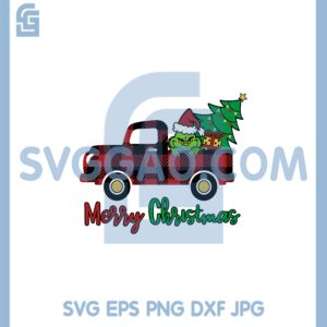 Grinch Truck Tree Christmas Svg, Grinch Truck Svg, Truck Tree Svg