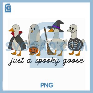 Just A Spooky Goose Png, Halloween, Retro Goose Png
