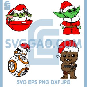 1Baby Yoda Spaceship Santa Claus Suit Svg, Baby Yoda Christmas Svg
