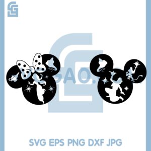 Aladdin Jasmine Mouse Bundle Svg, Family Custom Svg, Princess Mouse Ear Designs Svg
