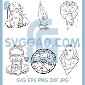 American Horror Story Bundle Svg, Girl Horror Halloween Bundle File Svg