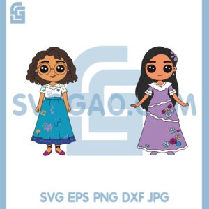 Baby Isabela And Mirabel Cute Svg, Isabela Glitter Eyes Svg