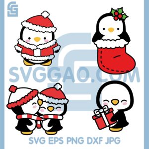 Baby Penguins Christmas Svg, Penguins Christmas Svg, Penguins Svg