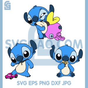 Baby Stitch Bundle Cute Svg, Baby Stitch On Cars Svg, Baby Stitch Svg