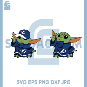 Baby Yoda Tampa Bay Lightning Svg, Tampa Bay Lightning Svg