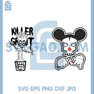 I Am Groot Halloween Svg, Groot And Mickey Halloween Svg, Halloween Ghost Mickey Svg