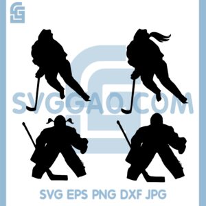 Ice Hockey Svg, Boy And Girl Hockey Svg, Goalie Ice Svg