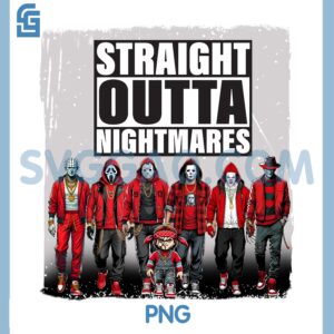 Halloween Villains Squad PNG, Horror Gang Sublimation PNG