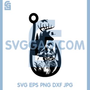 Deer Duck Fish Hunting Svg, Deer Hunting Svg, Duck Svg