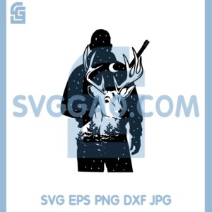 Deer Hunting Veteran Hunter Svg, Deer Antler Svg, Outdoor Hunting Svg