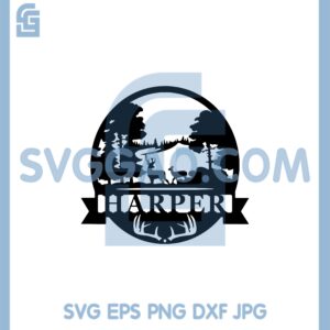 Deer Svg, Deer Couple Forest Customized Custom Metal Hunting Svg