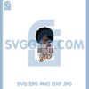 Delta Sigma Theta Afro Girl Svg, Girl Woman Delta Sigma Svg