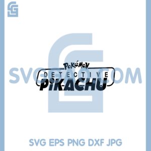 Detective Pikachu Svg, Pokemon Detective Svg, Detective Svg