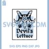 Devil's Lettuce Weed Svg, Devil Skull Weed Svg