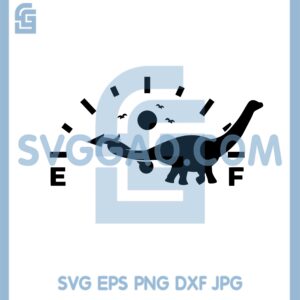 Dinosaur Gas Tank Svg, Brontosaurus Tail Svg, Dinosaur Gas Gauge Svg