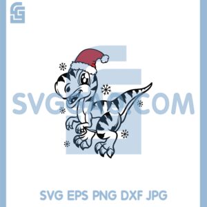 Dinosaur Santa Hat SVG File, Tyrannosaurus Rex Svg