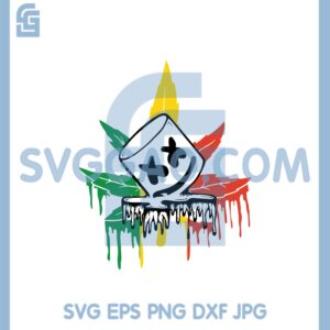 Dj Marshmello Svg, Face Drunk Cannabis Svg