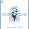Dollar Sign Melt Svg, Dollar Sign Svg, Dollar Svg