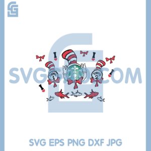 Dr Seuss Starbucks Svg, Dr Seuss Svg, Cartoon Dr Seuss Svg