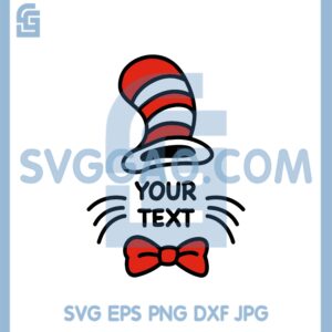 Dr Seuss You Text Svg, Dr Seuss Bow Svg, Dr Seuss Hat Svg
